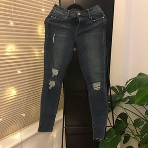 Frame Le Skinny Hi Rise Jeans
